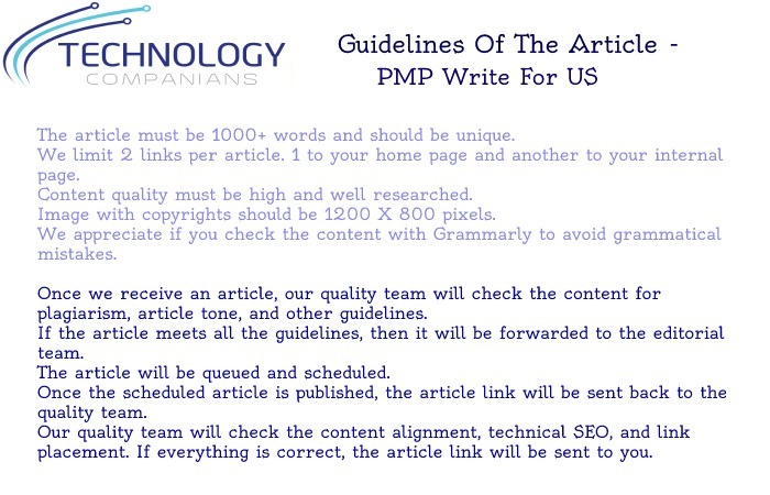 PMP Write For us - Guidelines of the Article
