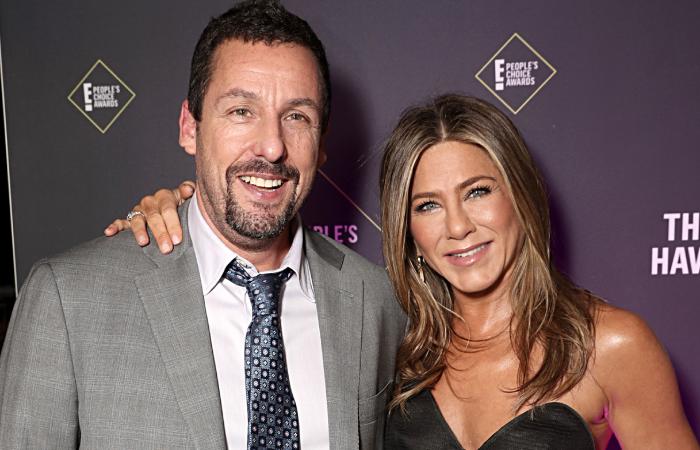 Jennifer Aniston and Adam Sandler