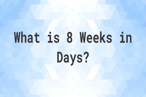 What is 8 Weeks from Today_