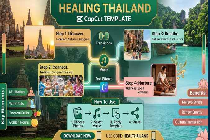 healing thailand capcut template